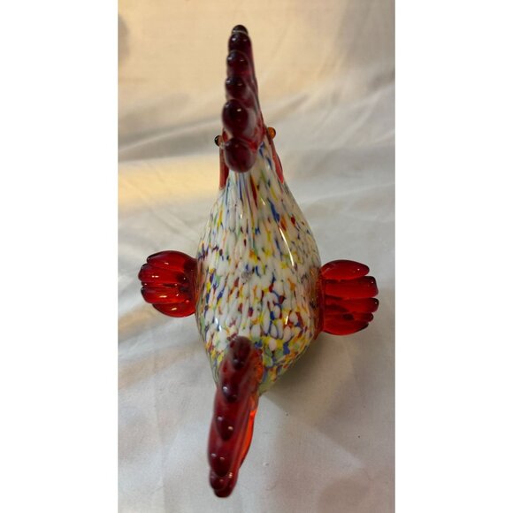 6" Glass Rooster Hobby Lobby No chips Hand Blown Art Glass - Picture 2 of 7
